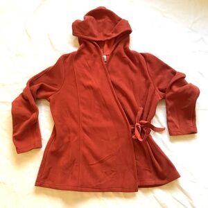 Stylish Salmon Wrap Hoodie by Sahalie
